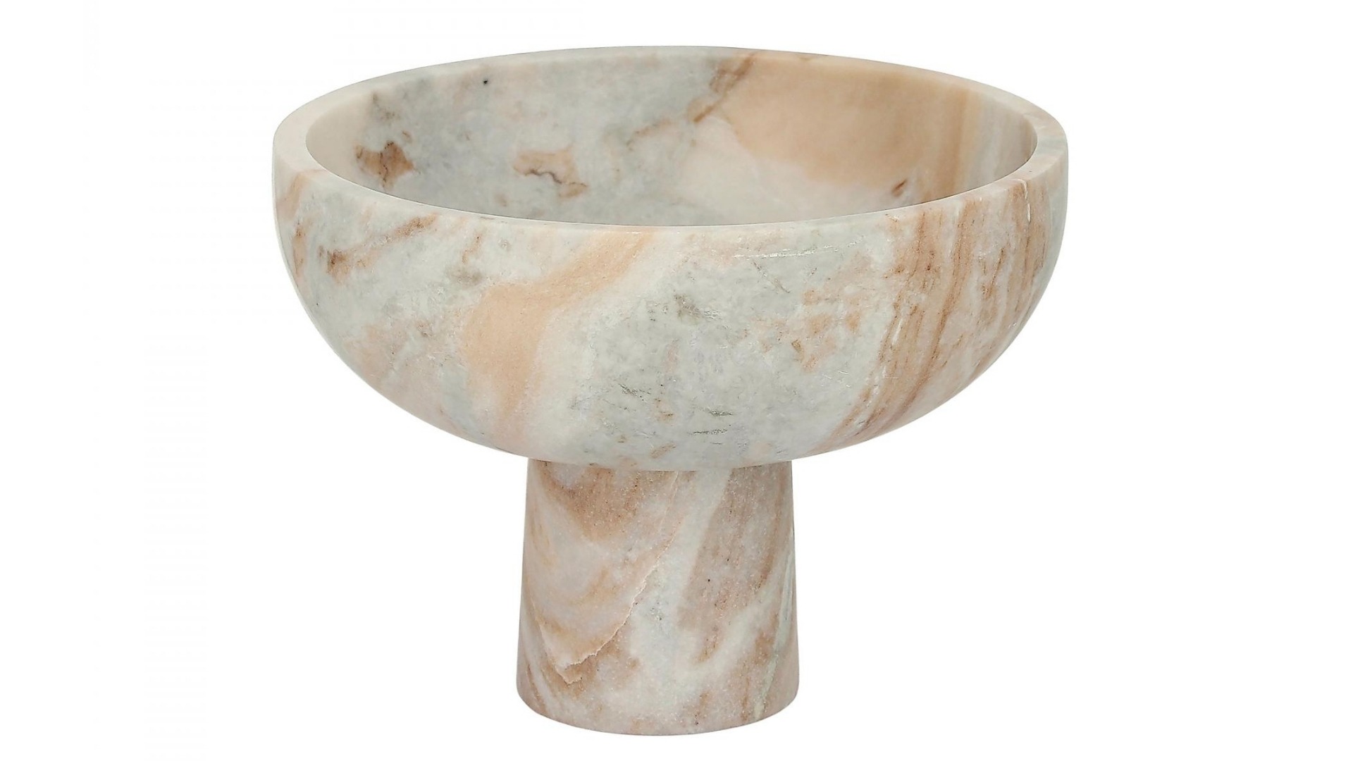 Marco Footed Bowl in Nude