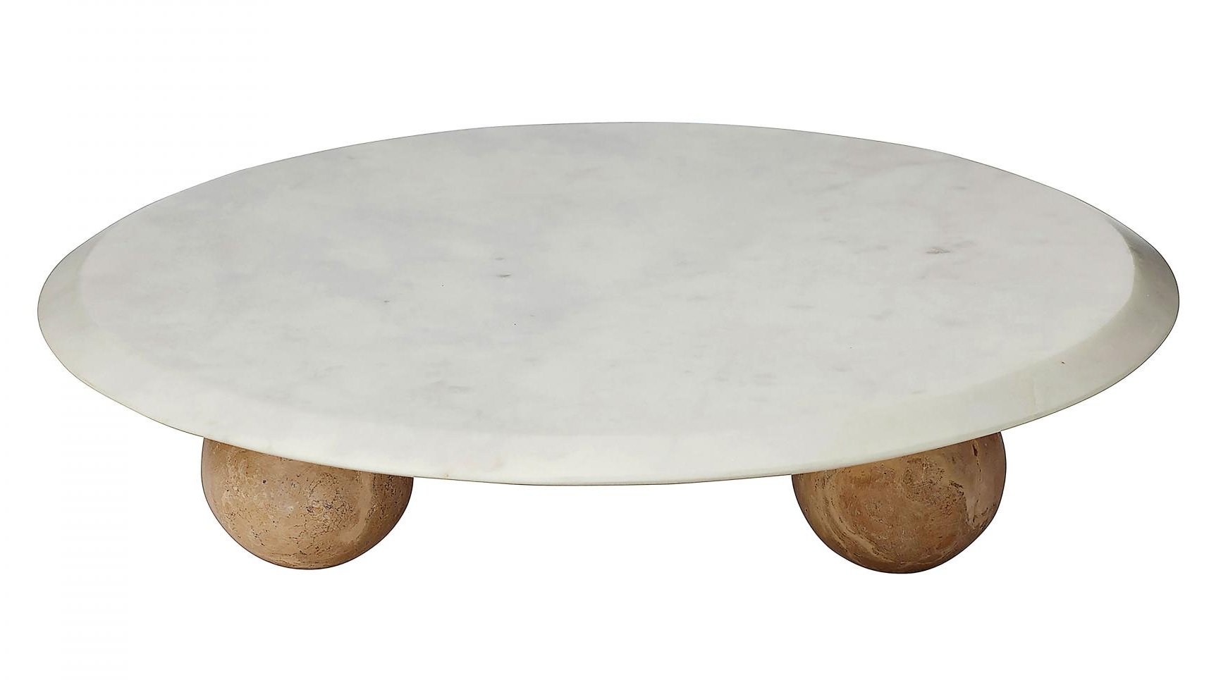 Tia Plinth in White/Natural