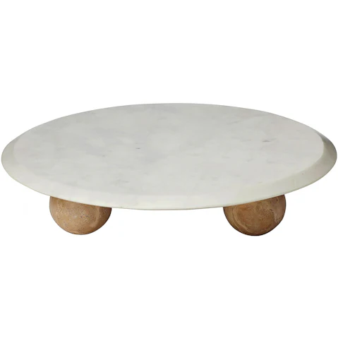 Tia Plinth in White/Natural