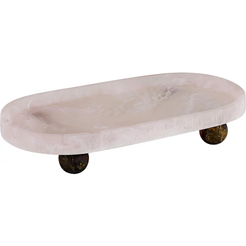 Kip Foot Tray in Nude/Olive