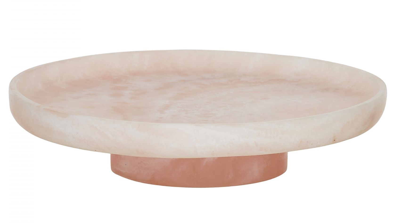 Kip Footed Plate in Nude