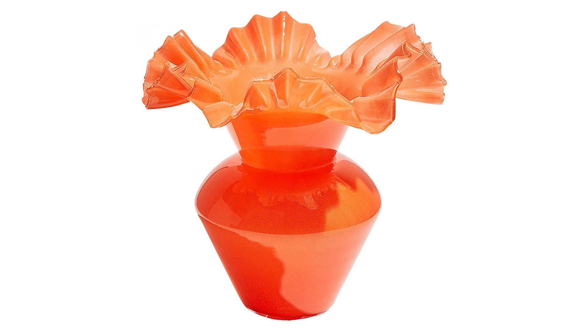 Aphrodite Vase in Tangerine