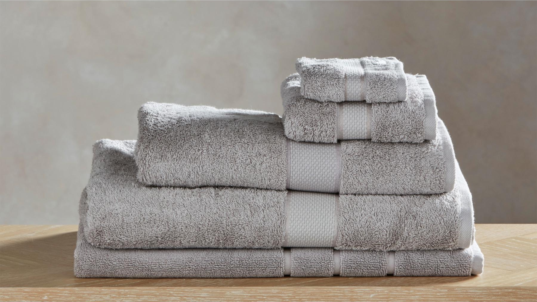 Sheridan Luxury Egyptian Cloud Grey Towels