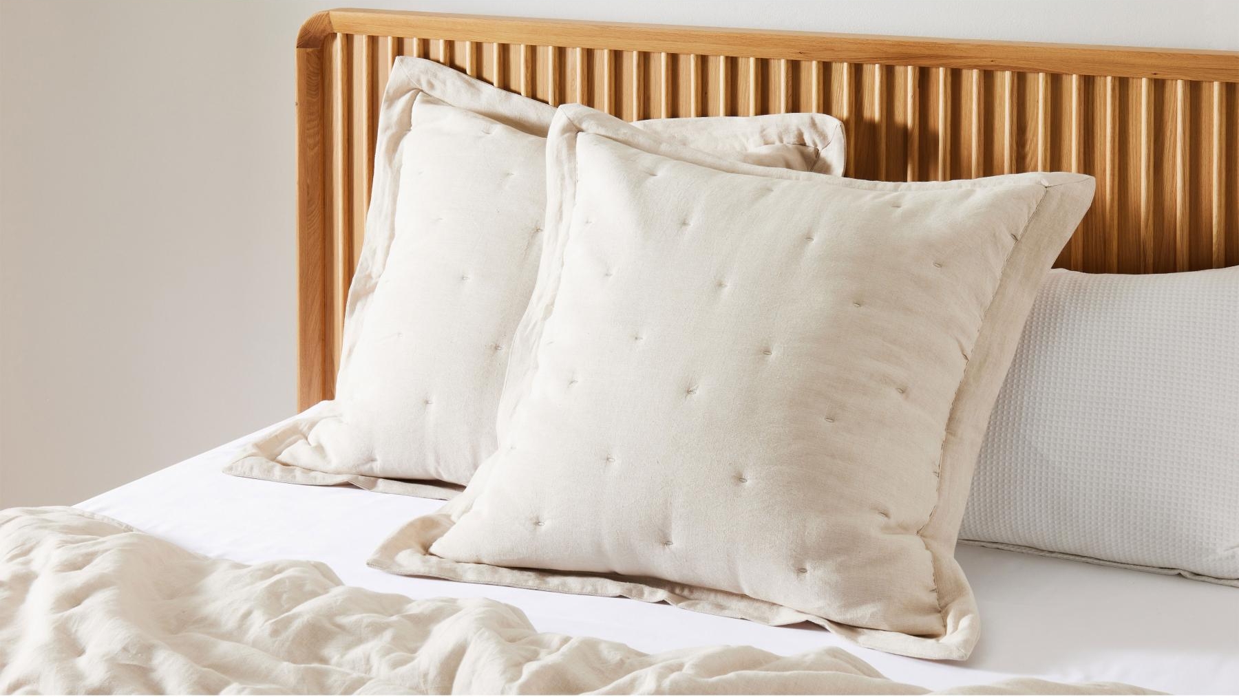 Domayne Luxuries Beynac Natural European Pillowcase