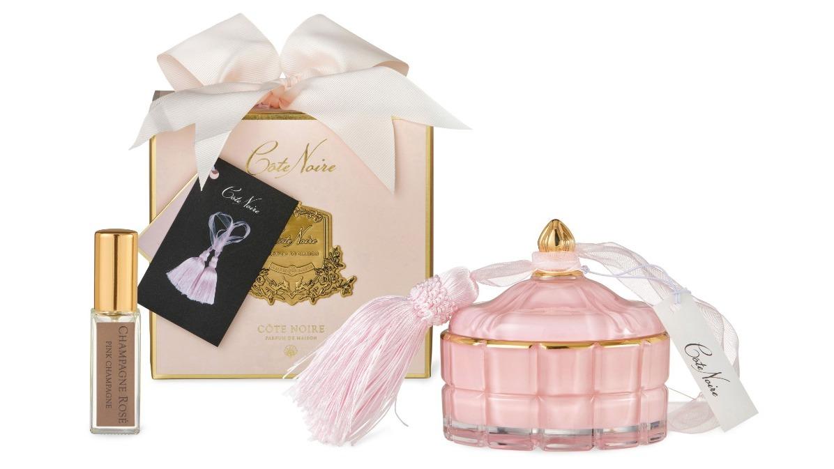 Cote Noire Art Deco Pink Champagne 200g Candle