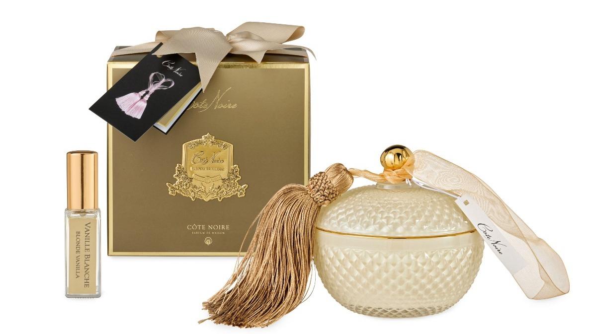 Cote Noire Art Deco Blonde Vanilla Round 300g Candle