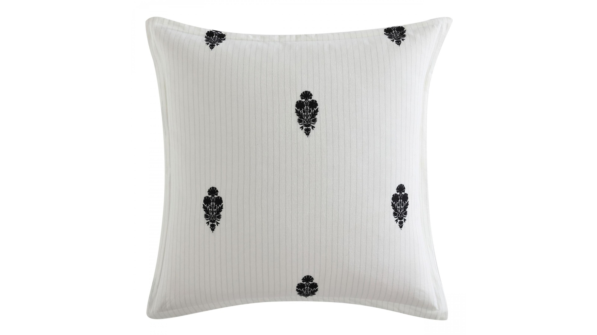 Private Collection Khari European Pillowcase in Charcoal