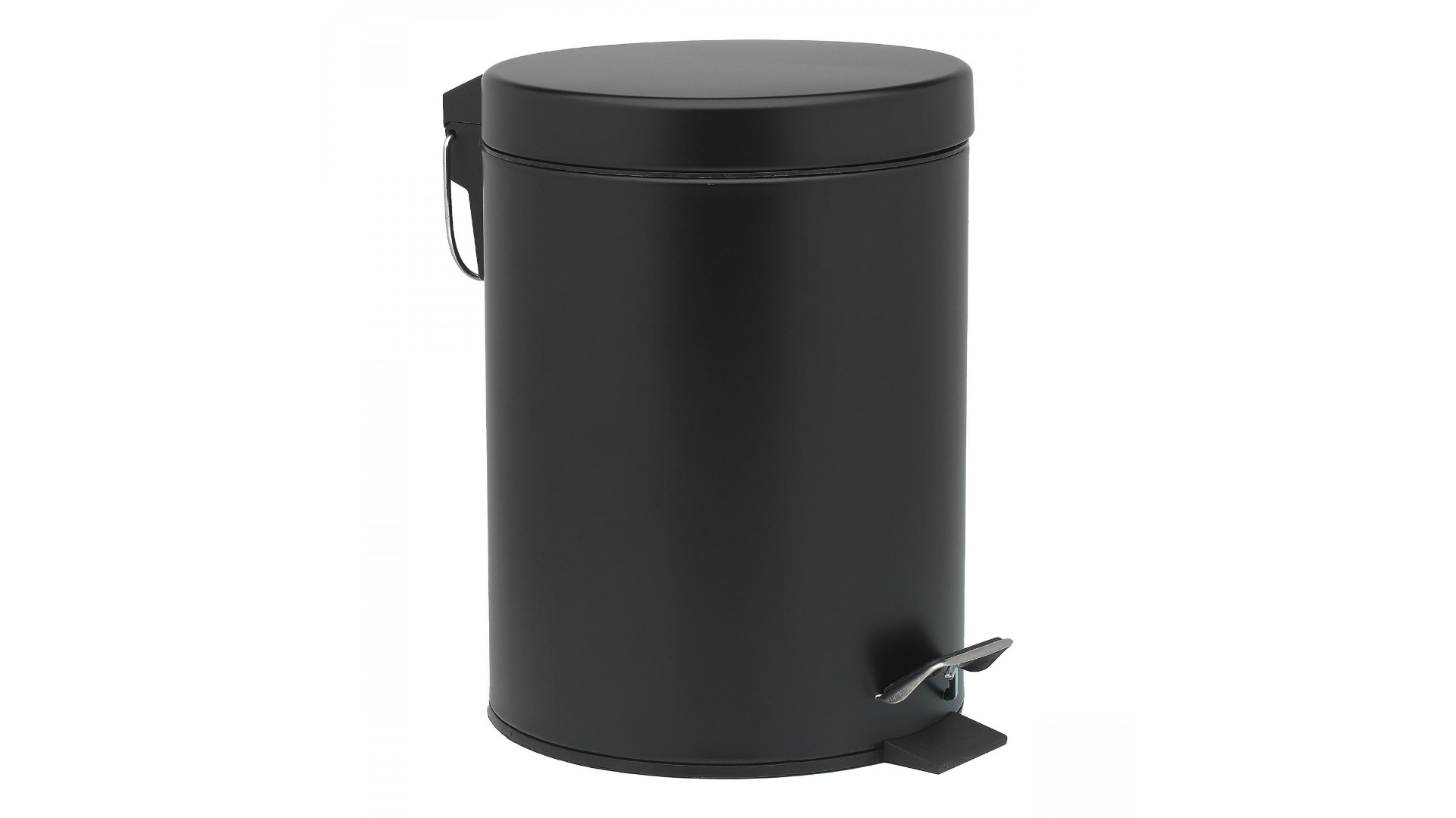 Porto 5 Litre Utility Pedal Bin in Black