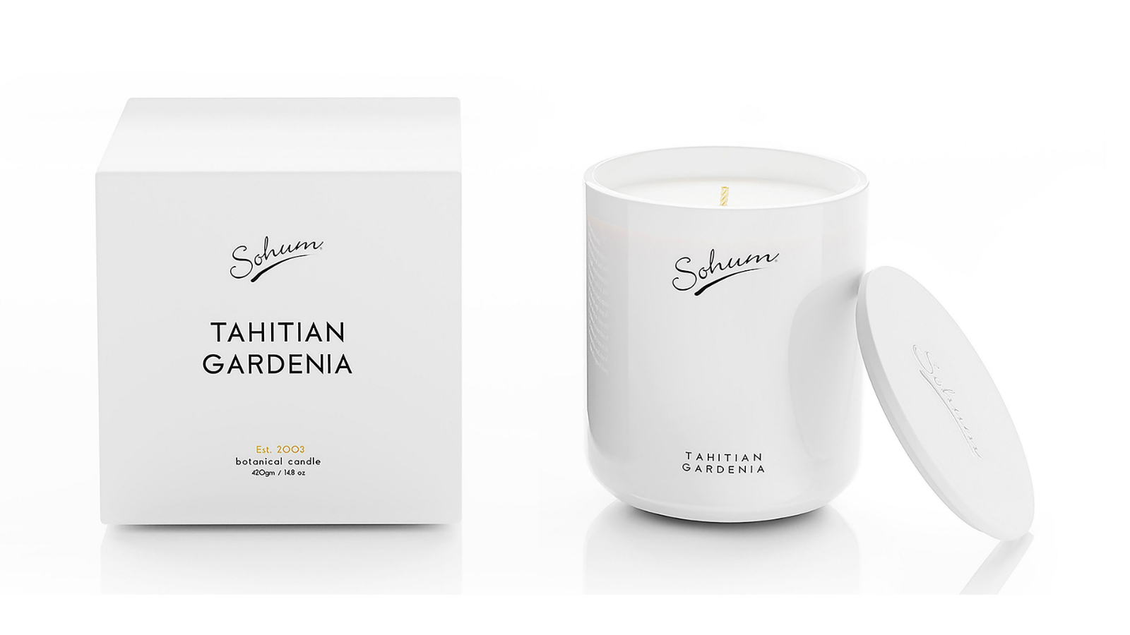 Sohum Signature Tahitian Gardenia 420g Candle