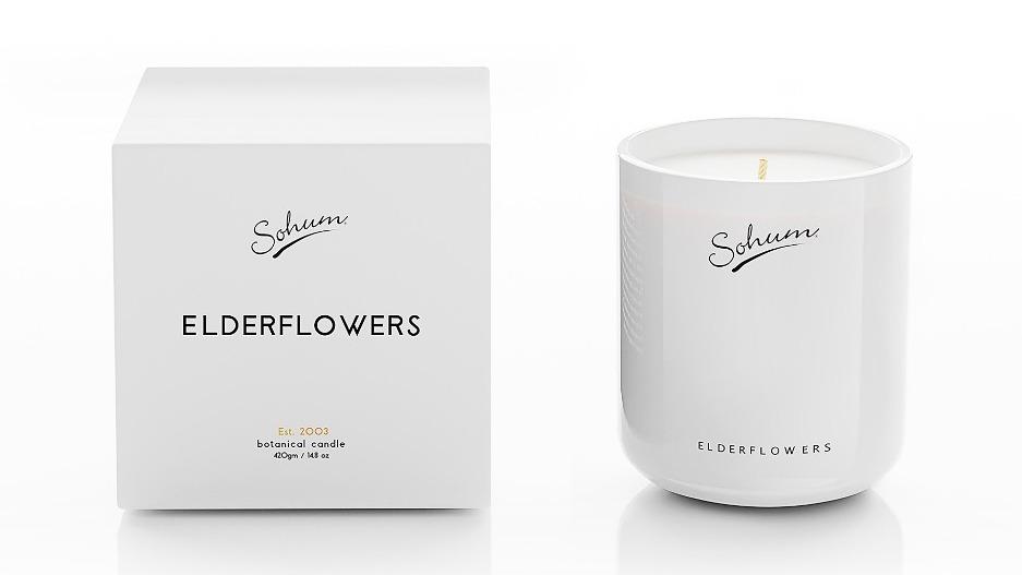 Sohum Signature Elderflowers 420g Candle