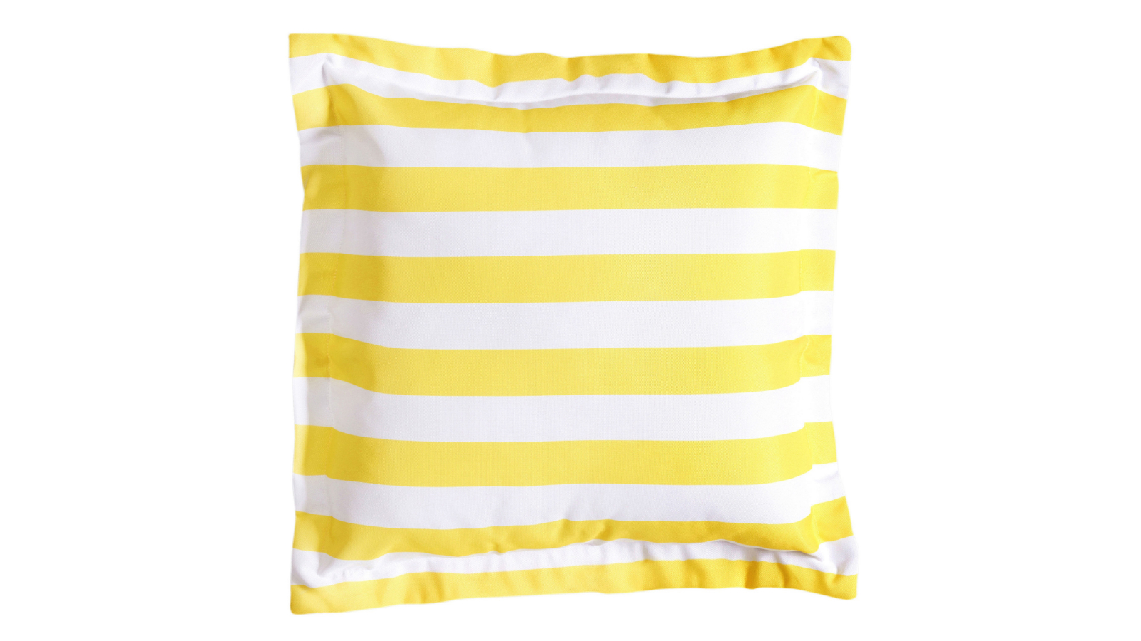 Torquay Stripe Outdoor Cushion in Lemon