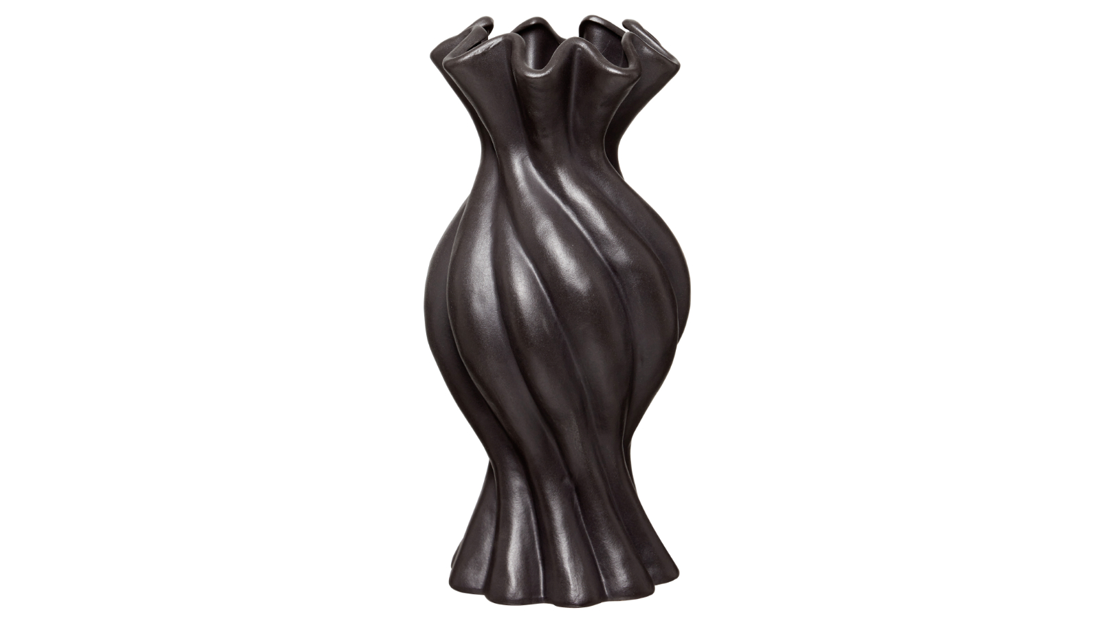 Gustel Twist Vase in Black