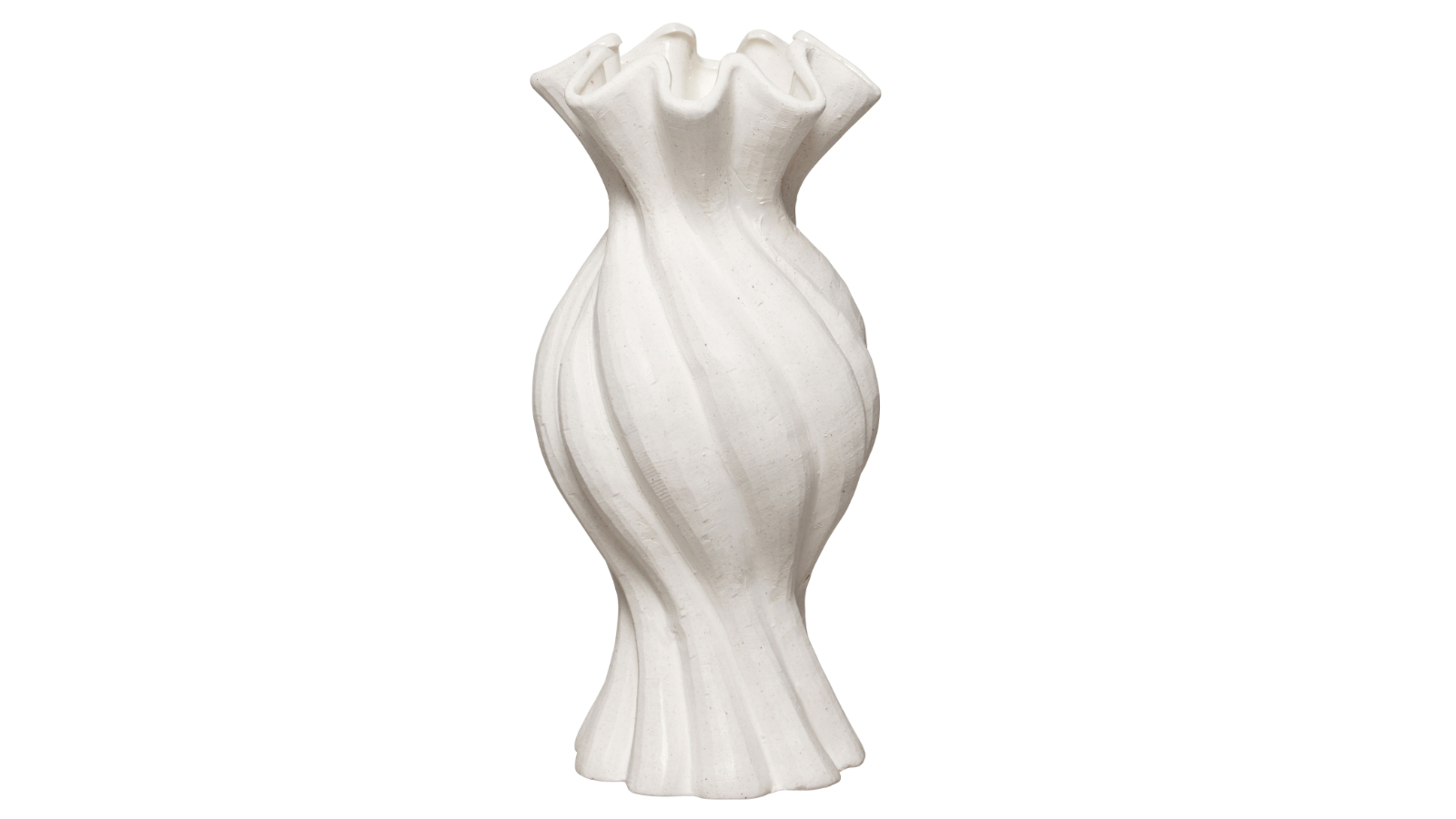 Gustel Twist Vase in White