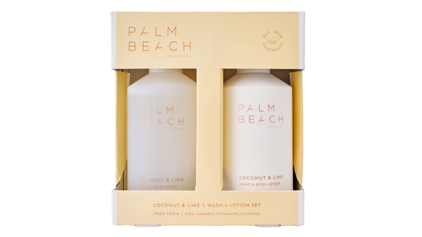 Palm Beach Collection Hand and Body Wash + Lotion Gift Pack - Coconut and Lime