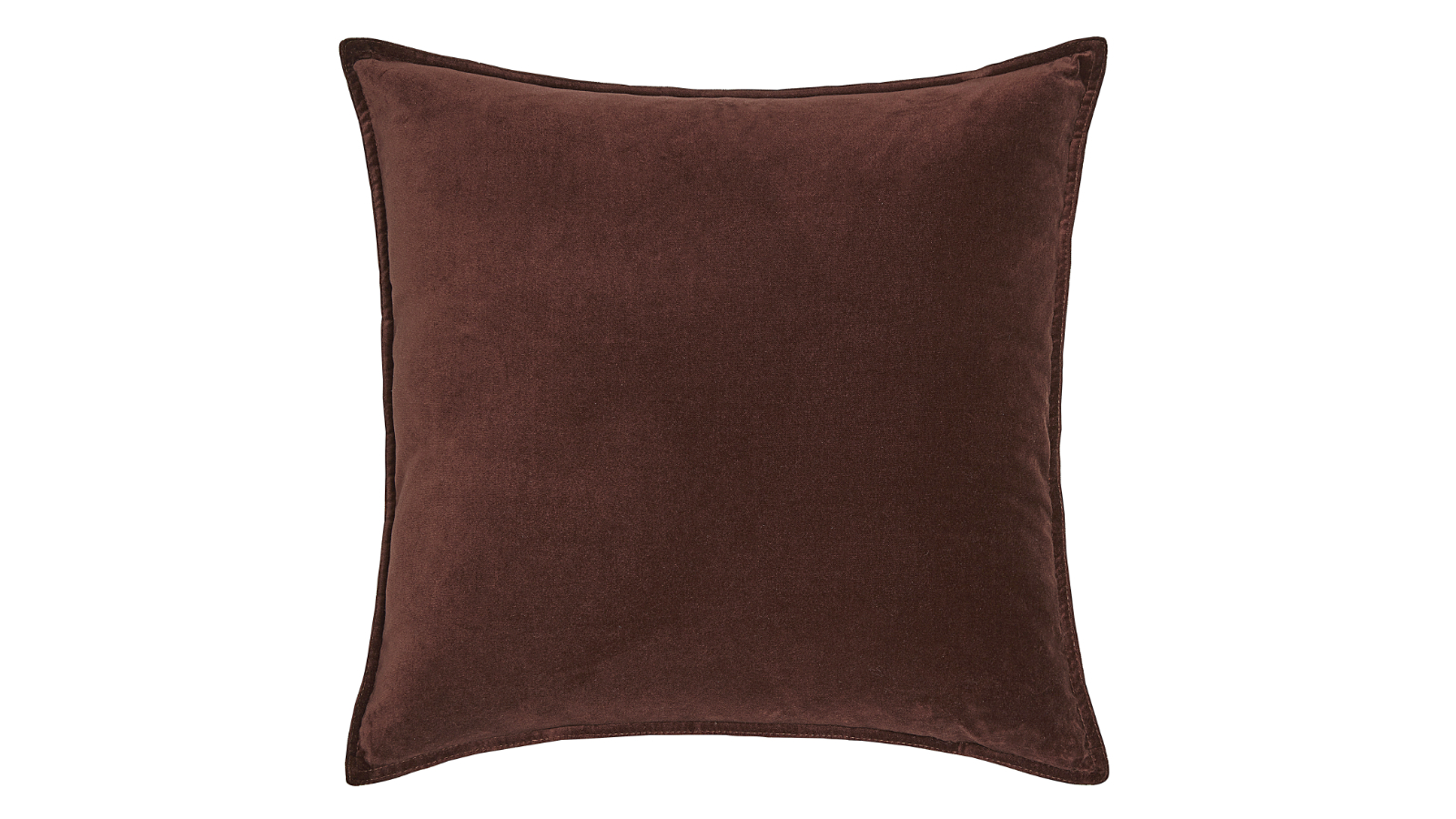 Ludo Velvet Cushion in Chocolate