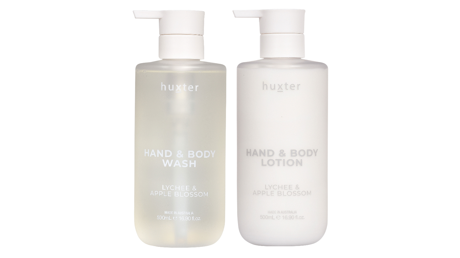 Huxter Lychee and Apple Blossom Wash and Lotion Duo