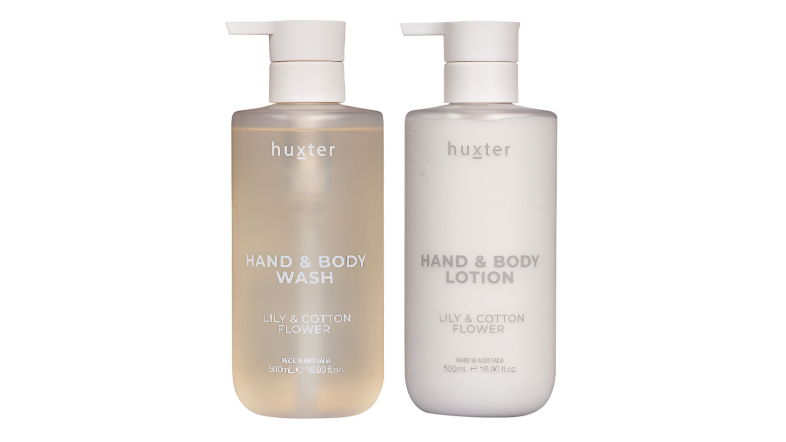 Huxter Lily and Cotton Flower Wash and Lotion Duo