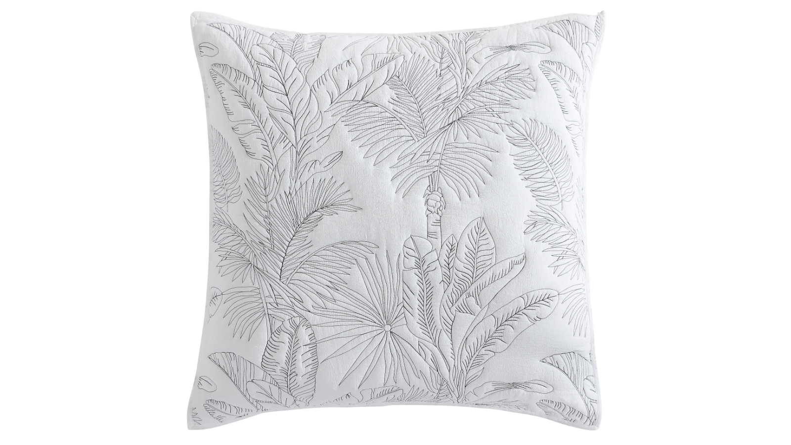Platinum Tropica White European Pillow Sham