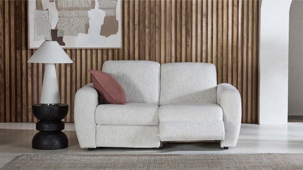 Tyler Fabric Lounge with Electric Reclining Actions