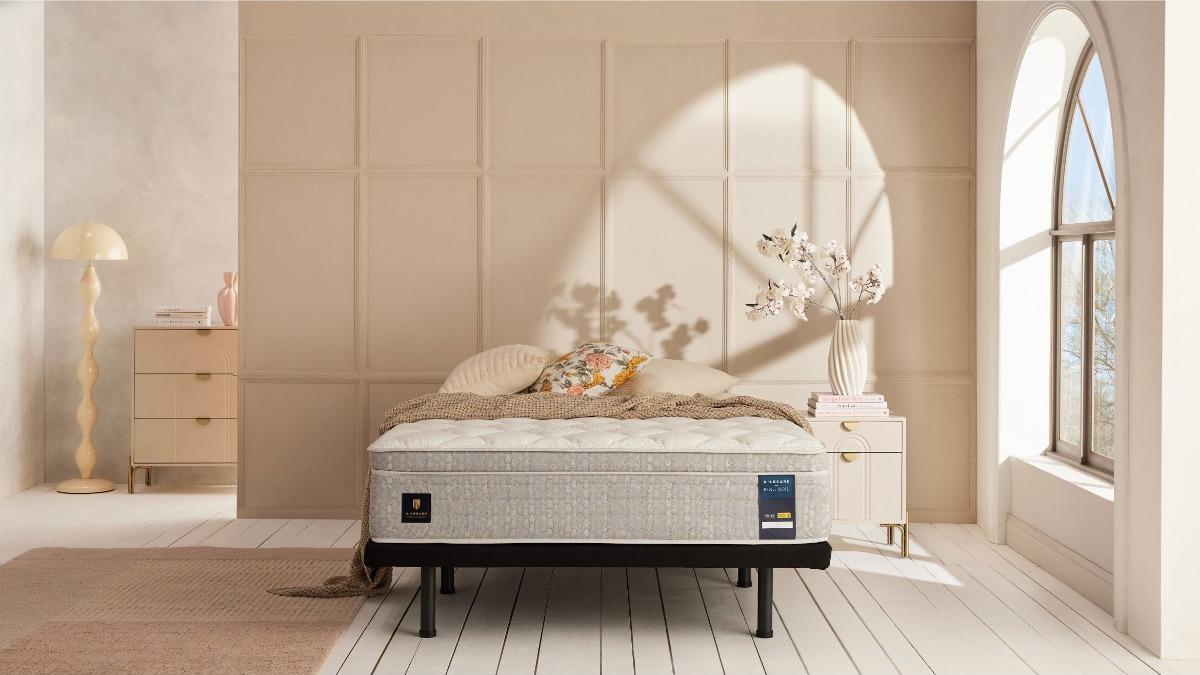 King Koil by A.H. Beard Lucent Plush Queen Mattress + A.H. Beard Renew Zero Clearance Queen Adjustable Base Bundle