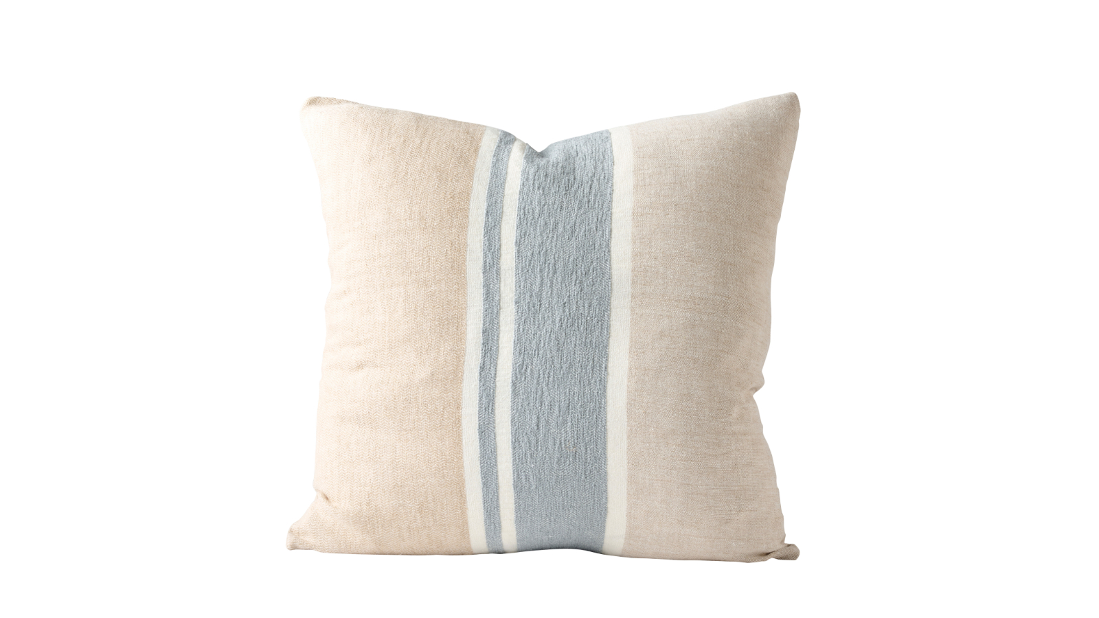 Magnus Cushion in Natural/Duck Blue