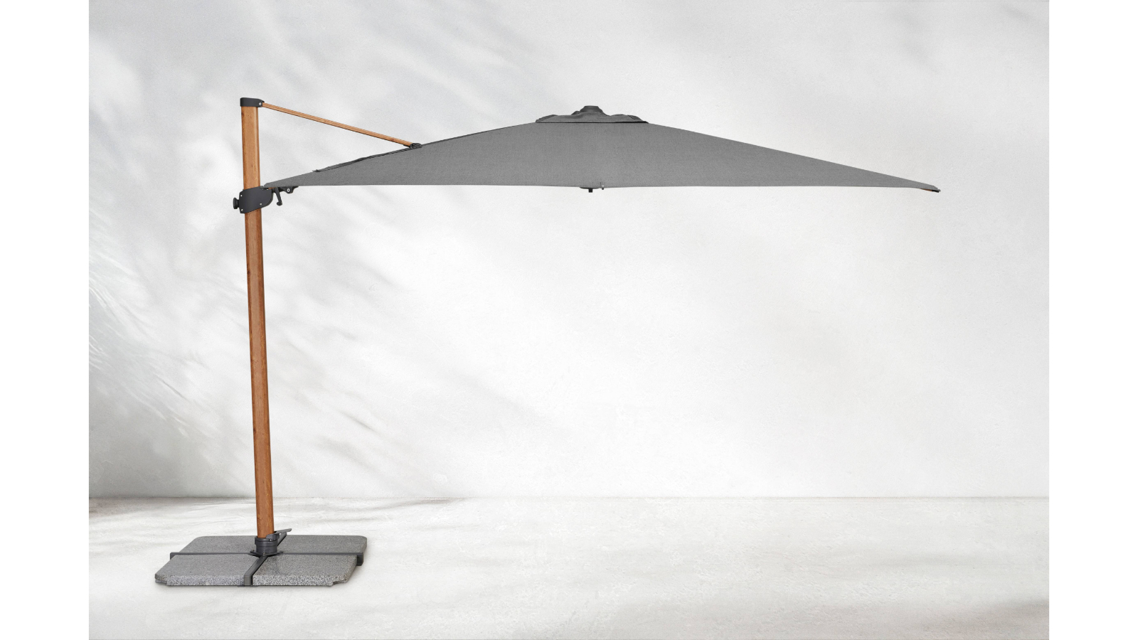 Rialto 350cm Octagonal Cantilever Umbrella with Woodlook Frame