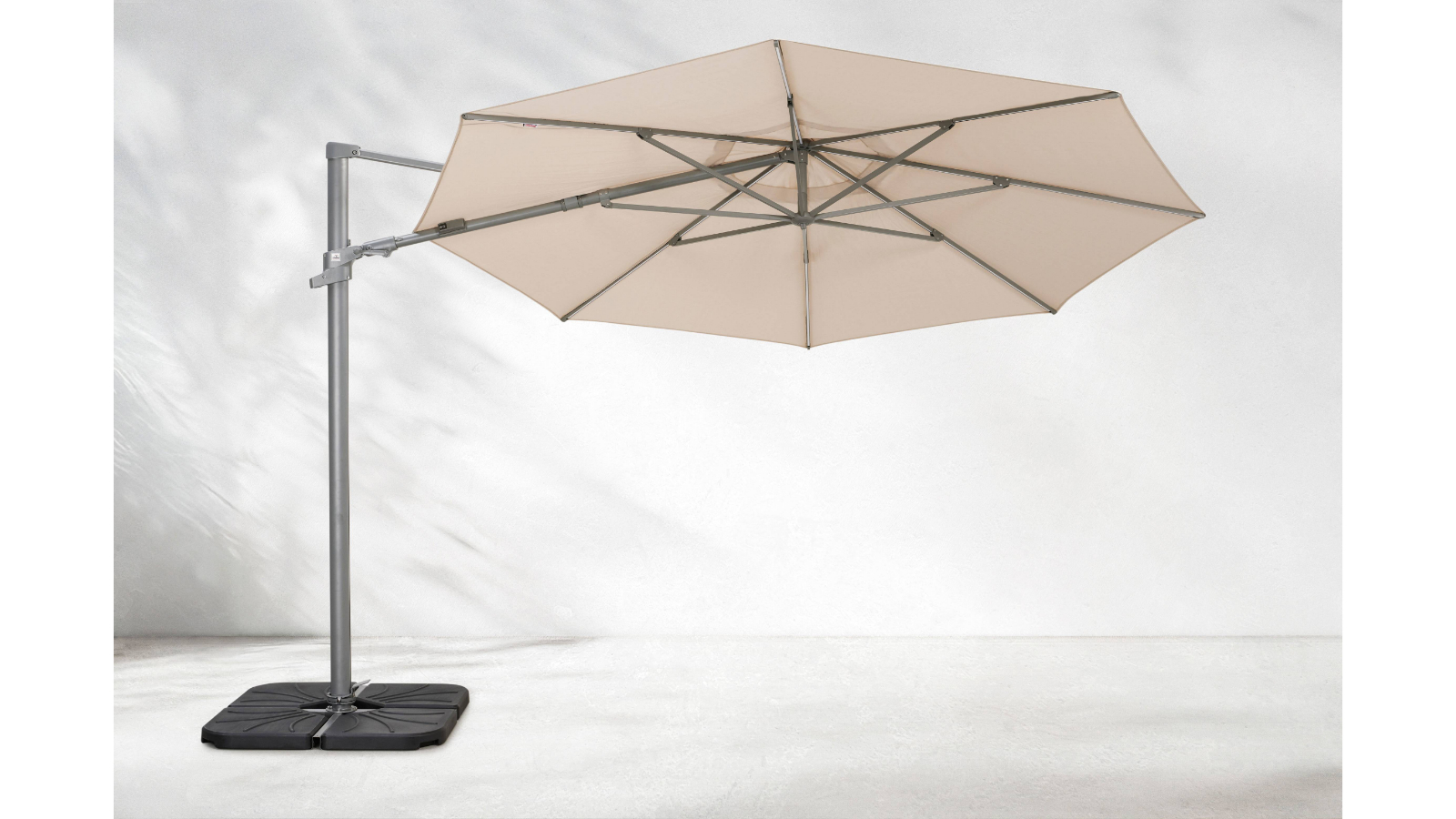 Samara 330cm Octagonal Cantilever Umbrella in Sandstone