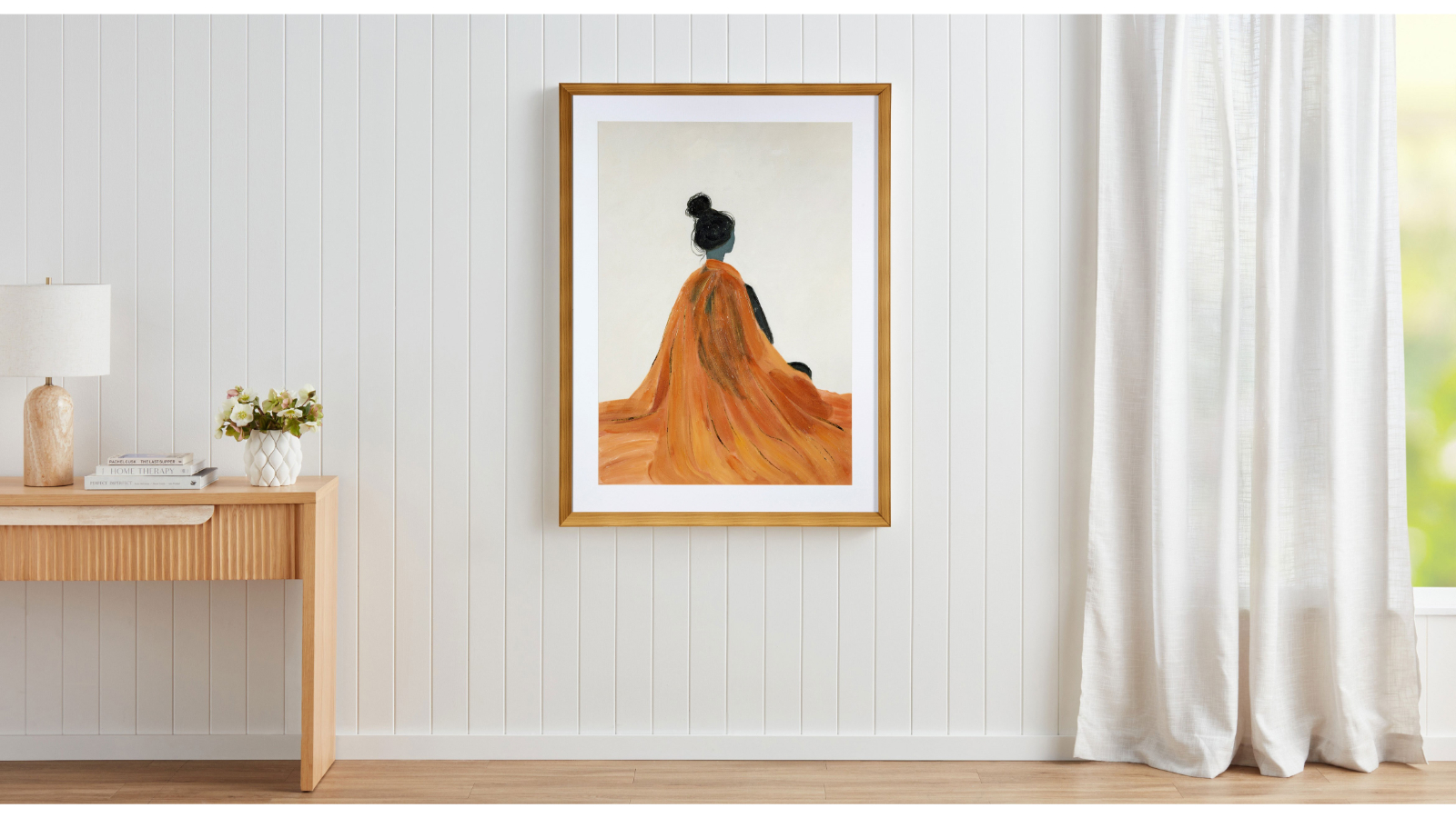 Sunset Saree Wall Art