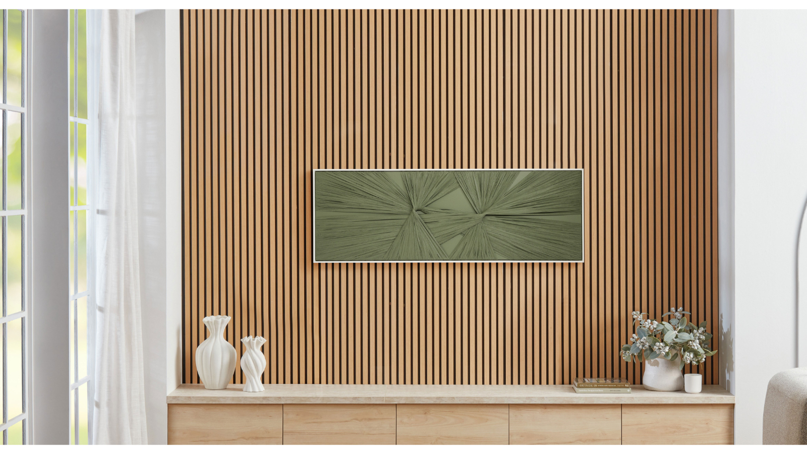 Olive Long Textile Wall Art