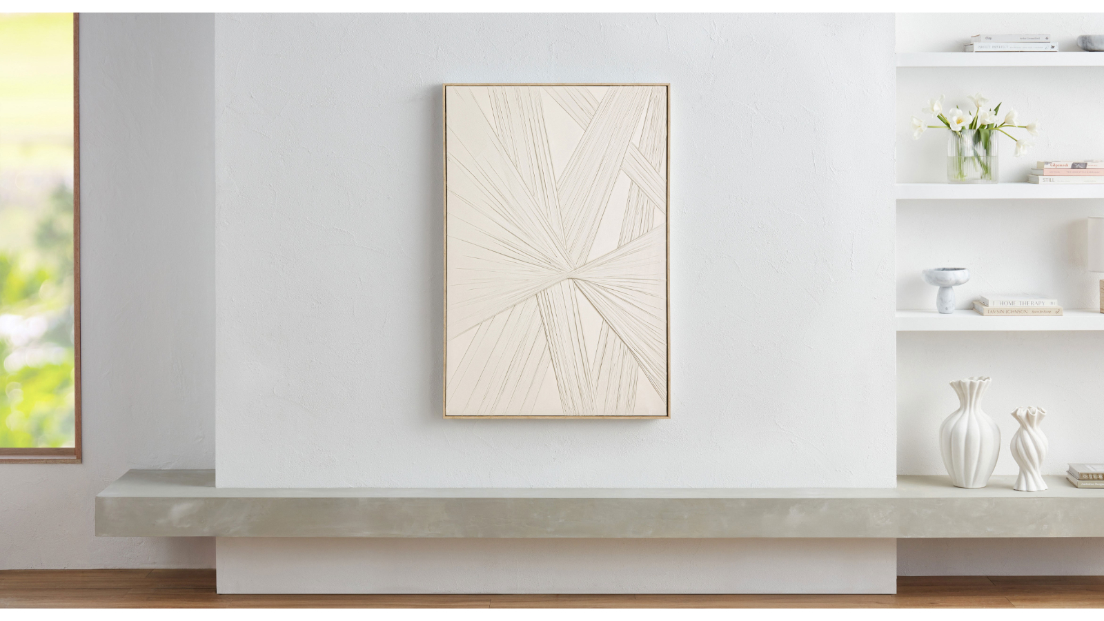 Taupe Textile Wall Art