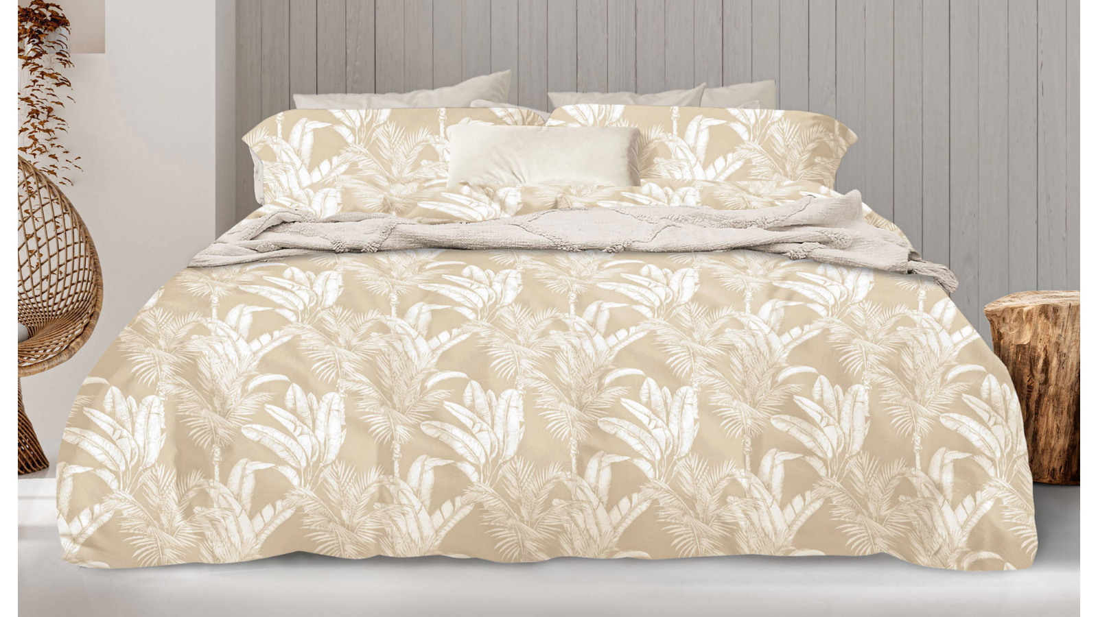 Zanzibar Sunwashed Birch Quilt Cover Set