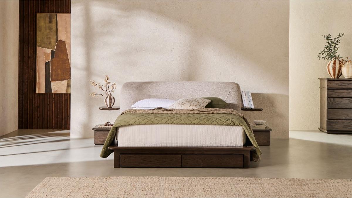 Pebble 2-Drawer Bed Frame