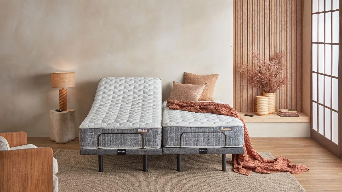 Sealy Posture Luxe Valetta Cushion Firm Mattress + Element Adjustable Base Split King Bundle