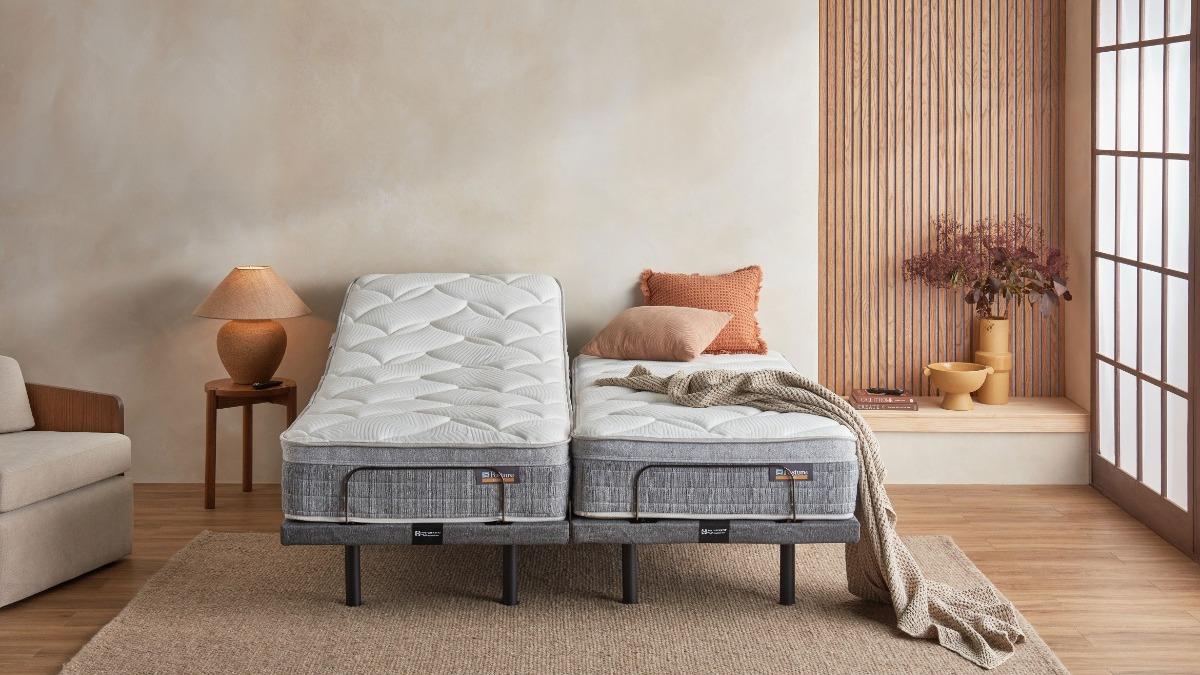 Sealy Posture Luxe Valetta Medium Mattress + Element Adjustable Base Split King Bundle