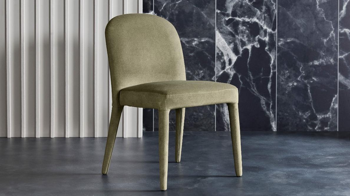 Oak Beldon Beldon Dining Chair in Moss | Domayne