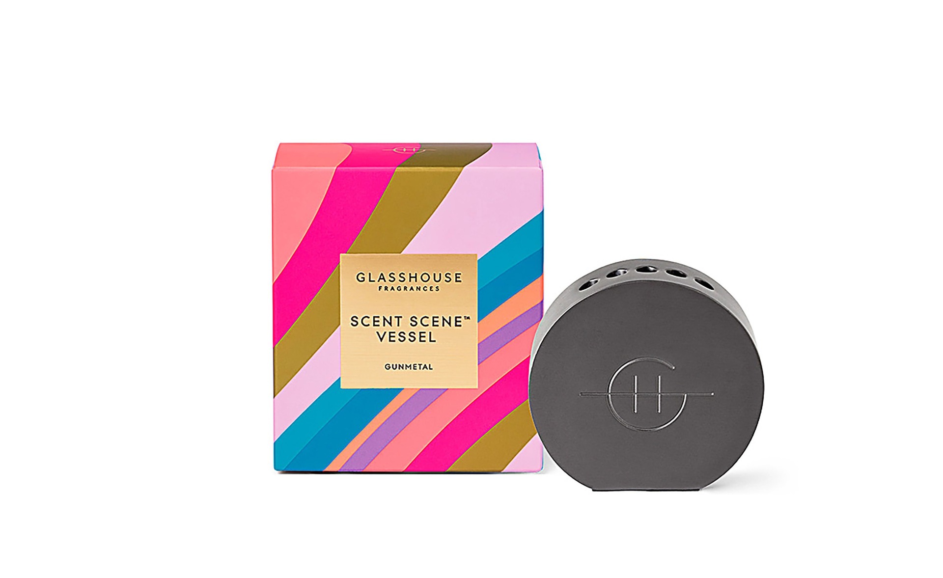 Glasshouse Scent Scene Metal Vessel Black Diffuser