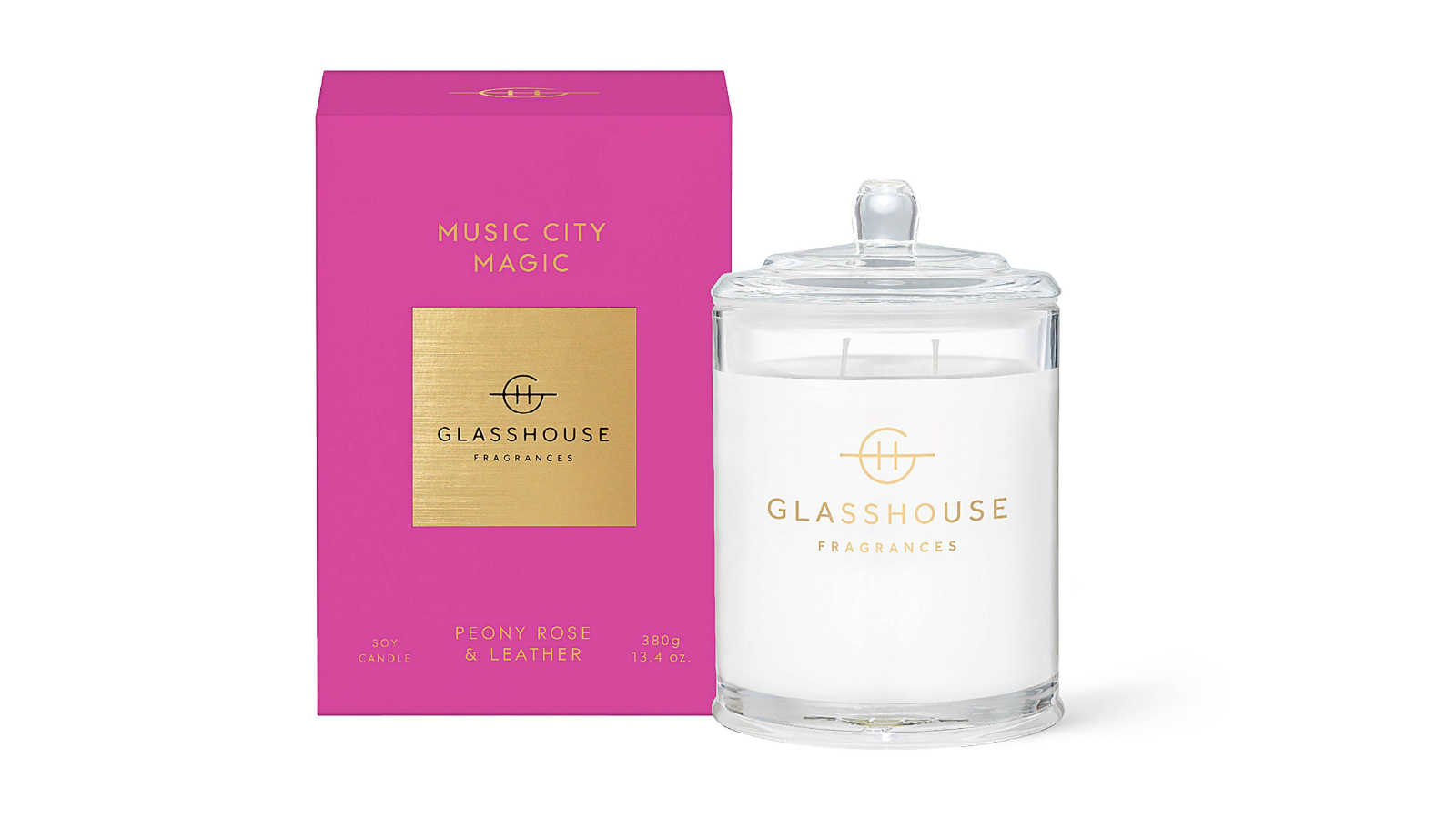 Glasshouse Music City Magic 380g Candle
