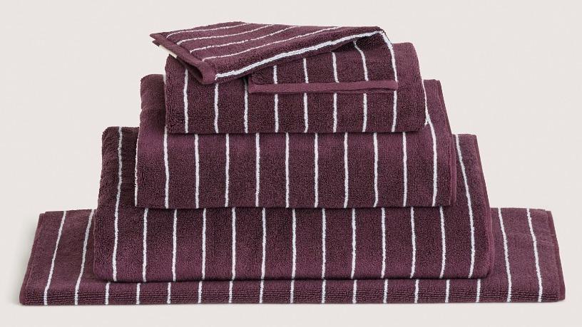 Sheridan Aven Stripe Clove Towels