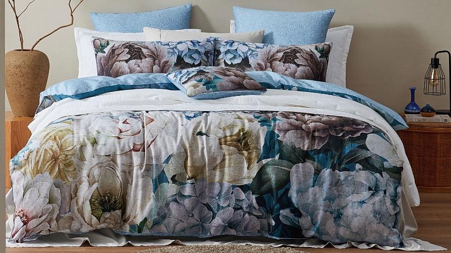 Logan & Mason Maybelle Blue Quilt Cover Set