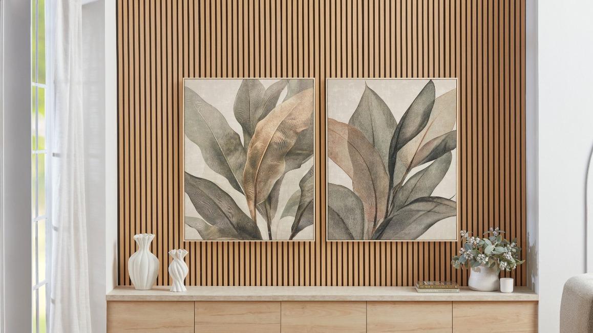 Golden Leaves Wall Art