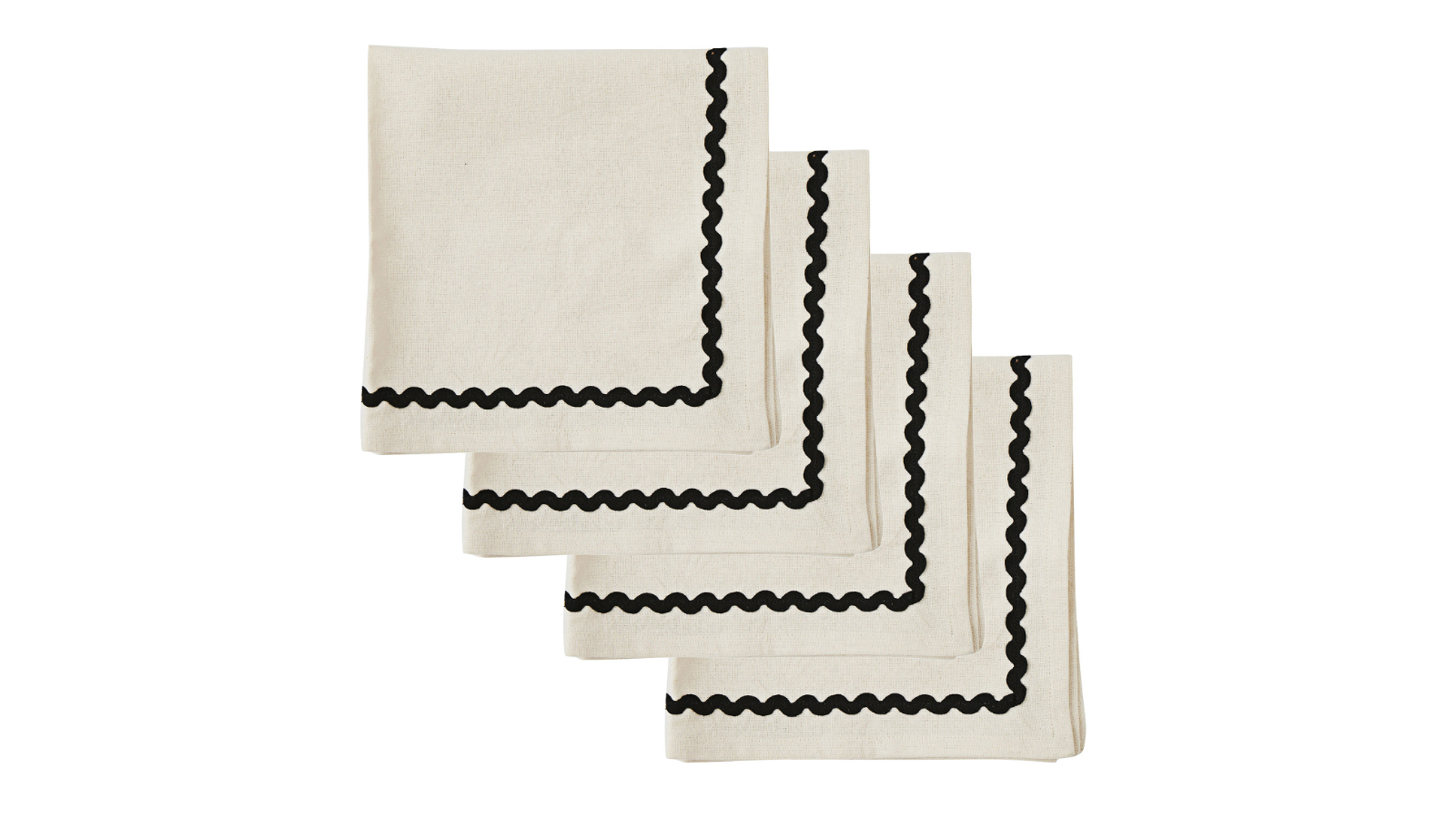 Orla Set of 4 Ivory Napkins