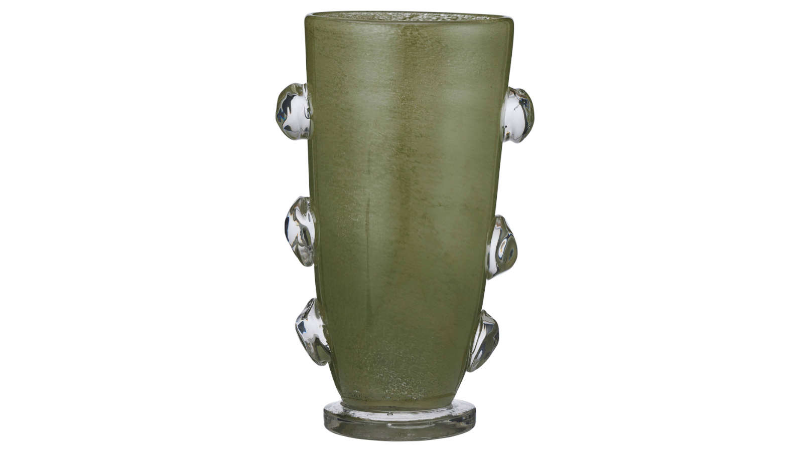 Marshall Vase in Olive/Clear