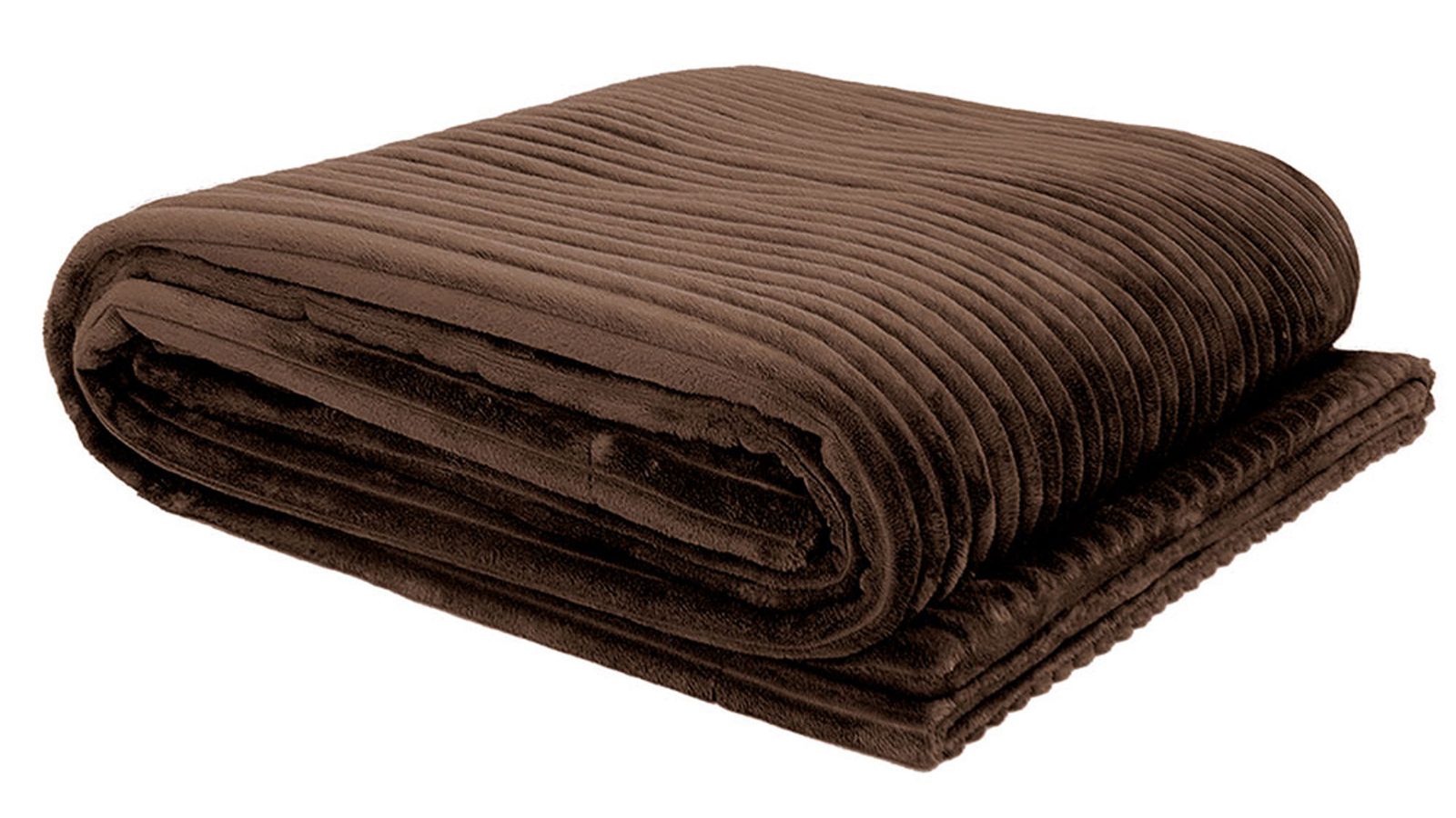 Bambury Channel Large Throw in Chocolate