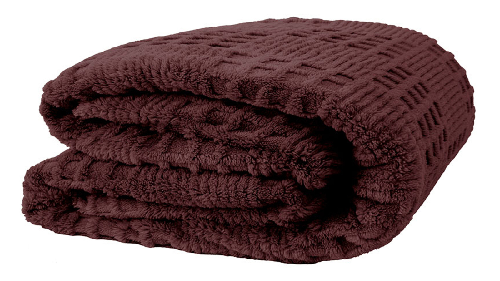 Bambury Lattice Raisin Sherpa Blanket