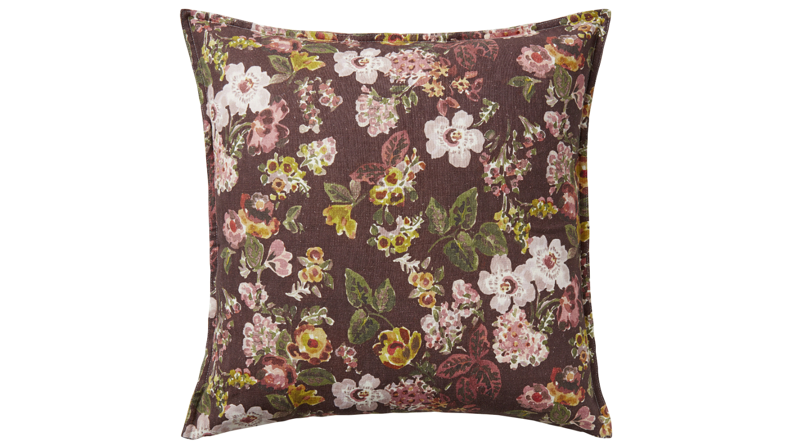 Laura Ashley Henwood Bloom 50x50 Cushion in Chocolate