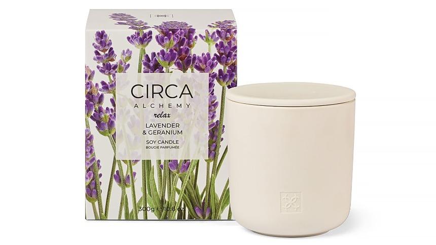 Circa Alchemy Relax Lavender and Geranium 300g Candle