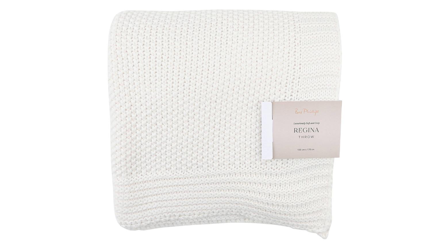 Regina Throw in White