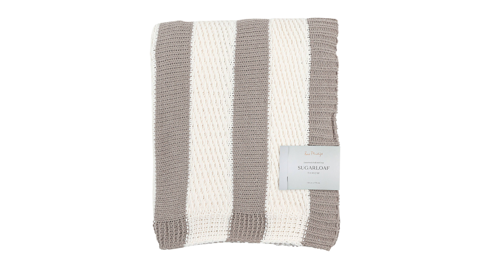 Sugarloaf Throw in White/Mocha