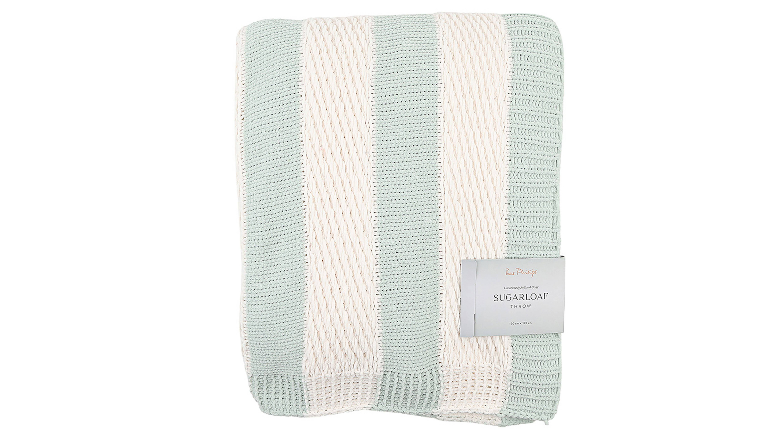 Sugarloaf Throw in White/Sage