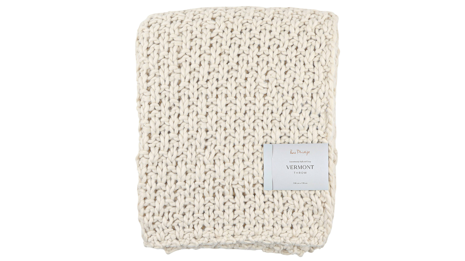 Vermont Throw in Ivory